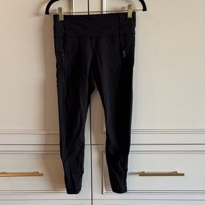Lululemon Black Leggings with Zipper Pockets